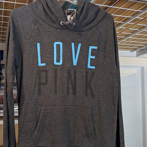 Victoria's Secret PINK Light Weight Sweatshirt Hoodie Jacket in Gray - Size M - Picture 4 of 11